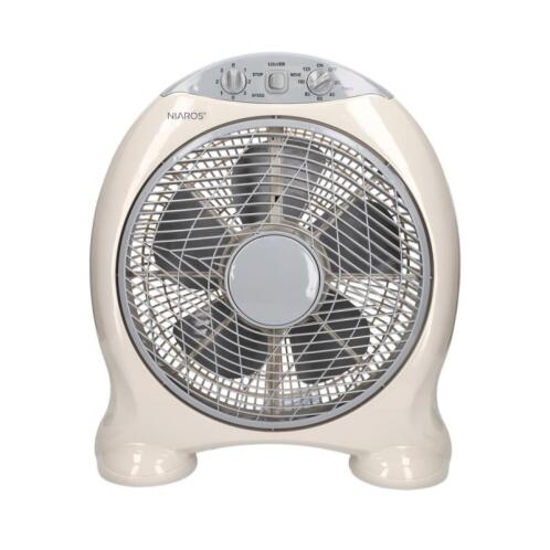 Niaros  Επιτραπέζιος Ανεμιστήρας Box Santadi 50W Μπεζ