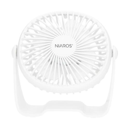 Niaros  Επιτραπέζιος Ανεμιστήρας Alua USB 3W Mini Λευκό