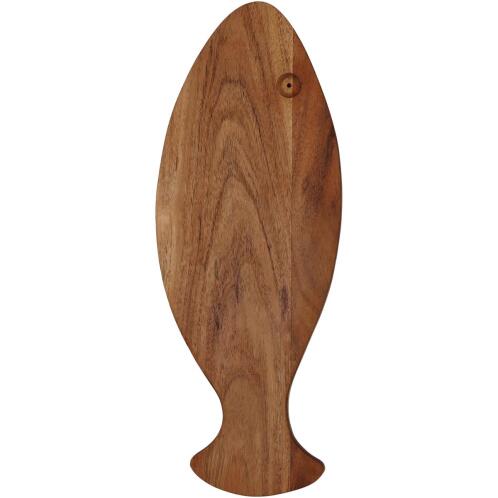 ARTELIBRE Επιφάνεια Κοπής Ψάρι Καφέ Ξύλο 39.5x15.6x1.5cm