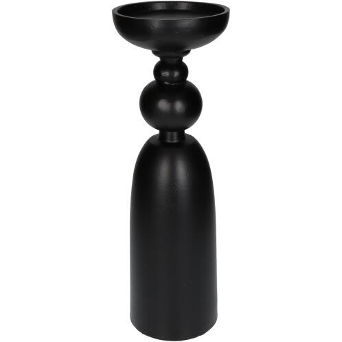 ArteLibre Κηροπήγιο Αλουμίνιο 12x12x37cm Μαύρο