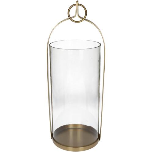 ArteLibre Φανάρι Μέταλλο 16x15x44.5cm Χρυσό