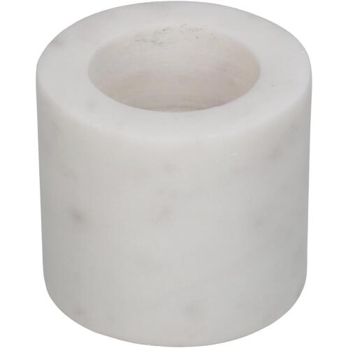 ArteLibre Κηροπήγιο Μάρμαρο 6.5x6.5x5.5cm Λευκό