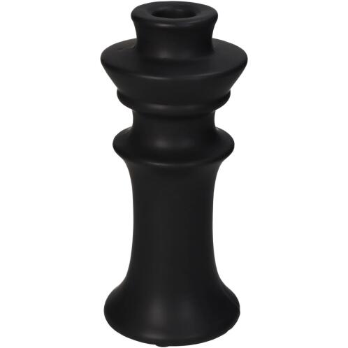 ArteLibre Κηροπήγιο Κεραμικό 8x8x18cm Μαύρο