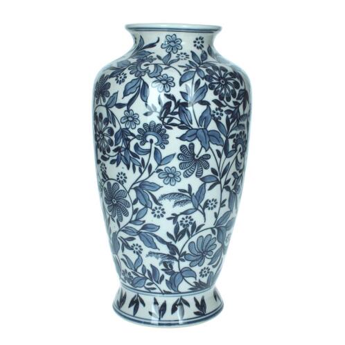 ARTELIBRE Βάζο Μπλε/Λευκό Πορσελάνη 16x16x31cm