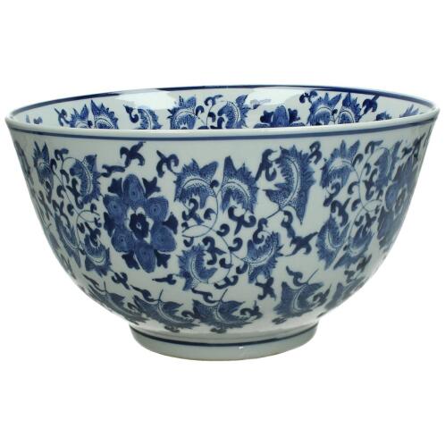 ArteLibre Μπολ Πορσελάνη 35x35x15cm Μπλε