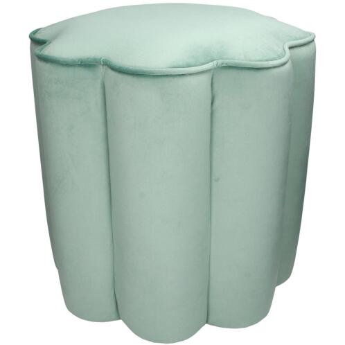 ArteLibre Πουφ Βελούδο 40x40x43cm Μπλε