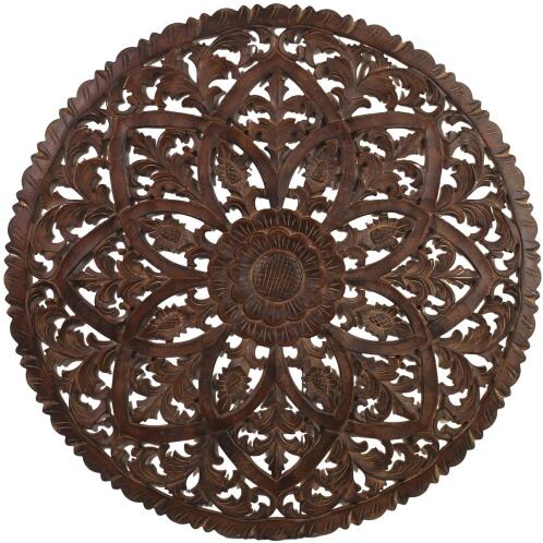 ARTELIBRE Διακοσμητικό Τοίχου Καφέ MDF 90x2x90cm