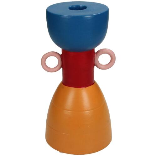 ArteLibre Κηροπήγιο Πορσελάνη 10.9x10.9x20.2cm Πολύχρωμο