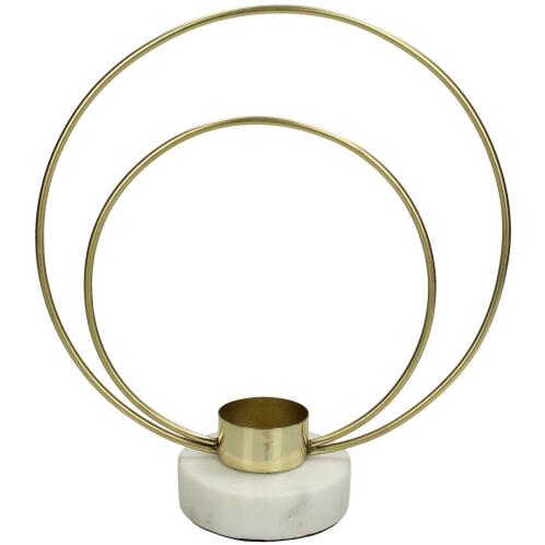 ArteLibre Κηροπήγιο Μέταλλο 21x8.5x23cm Χρυσό