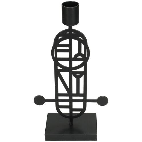 ArteLibre Κηροπήγιο Μέταλλο 12.2x6.2x22.5cm Μαύρο
