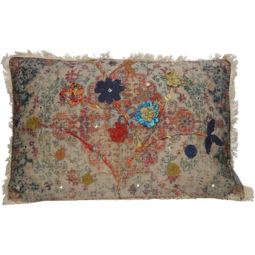 ArteLibre Μαξιλάρι Vintage Βαμβακερό 40x60cm Πολύχρωμο