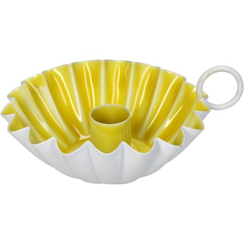 ArteLibre Κηροπήγιο Μέταλλο 14x12x6cm Κίτρινο