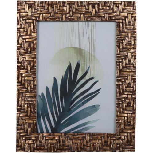 ARTELIBRE Κορνίζα Πλεκτή Καφέ Polyresin 13x18cm