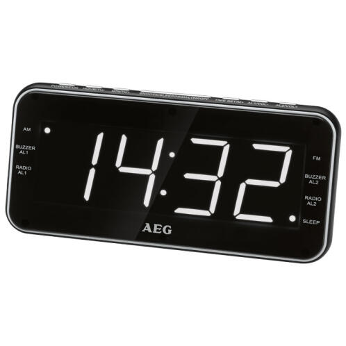 AEG Ρολόι / Ξυπνητήρι / Ραδιόφωνο με οθόνη LED.  MRC 4157
