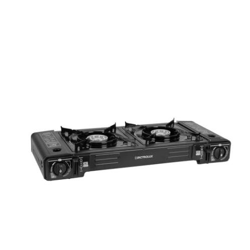 DICTRO LUX Εστία Φορητή Βουτανίου Διπλή με Θήκη Μεταφοράς 506251