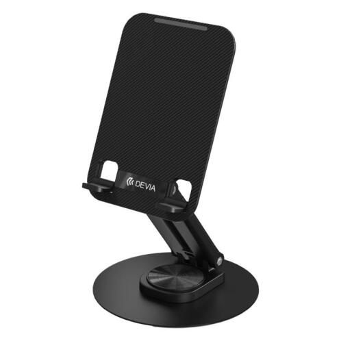 Universal Επιτραπέζια Βάση Στήριξης Αναδιπλούμενη Devia EL160 360° για Tablets & Smartphones Μαύρο