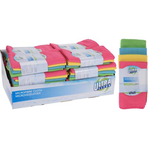 SMART MARKET Πανάκι Microfibre 210gsm 40x48cm Σετ 4Τμχ