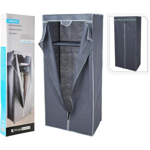 SMART MARKET Ντουλάπα Ρούχων Non Woven Ύφασμα/Μέταλλο 75x46x160cm Σε 2 Χρώματα