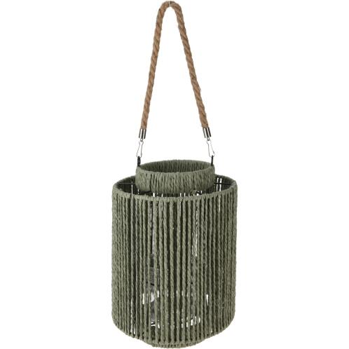 ARTELIBRE Φανάρι Πράσινο Σχοινί/Μέταλλο Φ22x24cm