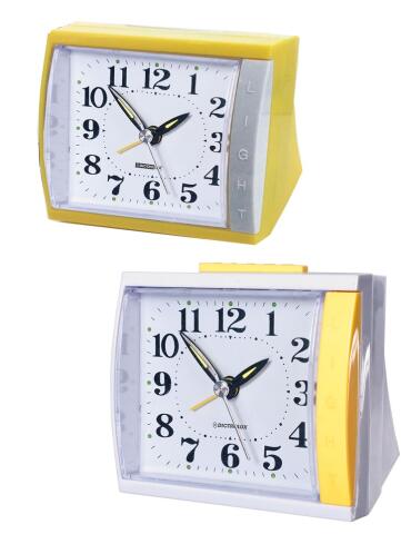 SMART MARKET Ρολόι Επιτραπέζιο Με Ξυπνητήρι Πλαστικό 8x8cm Σε 2 Χρώματα