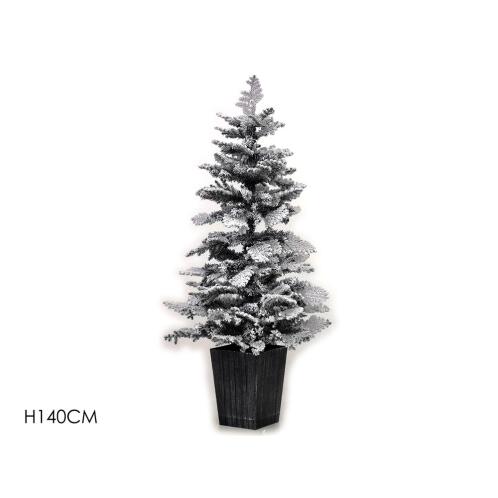 ARTELIBRE Δέντρο Χιονισμένο Σε Μαύρη Γλάστρα 1248 Κλαδιά 140cm