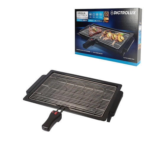 Smart Market Σχάρα Ηλεκτρική 45x35cm Με Δίσκο Συλλογής 56x39x8cm 2000W Μαύρη