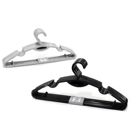 SMART MARKET Κρεμάστρα Ρούχων Πλαστικό 40cm Σετ 12Τμχ Σε 2 Χρώματα