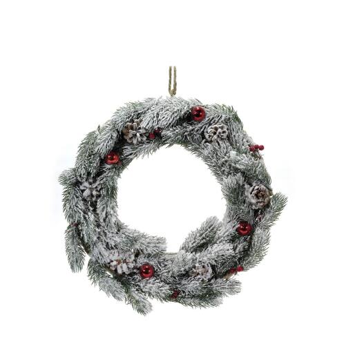 ARTELIBRE Στεφάνι Χιονισμένο 40cm