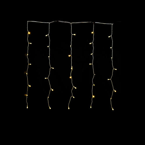 ARTELIBRE 120 LED Κουρτίνα Εξωτερικού Χώρου Θερμό Λευκό Φως Διάφανο Καλώδιο 1x3m