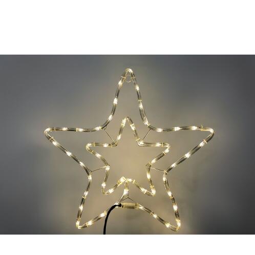 ARTELIBRE Αστέρι Διπλό 54 LED Θερμό Λευκό Φως 58x58cm