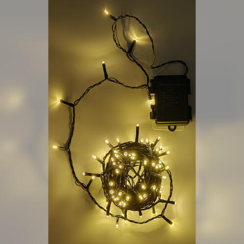 ARTELIBRE 100 LED Εσωτ. & Εξωτ. Χώρου Με Χρονοδιακόπτη Θερμό Λευκό Φως Πράσινο Καλώδιο Μη Επεκτεινόμενο Μπαταρίας 13.9+0.2m