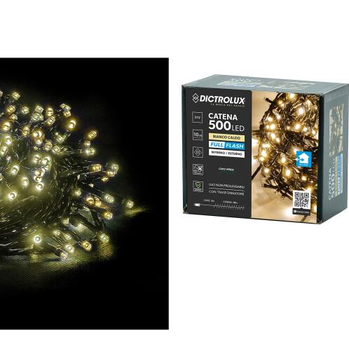 ARTELIBRE 500 LED Εσωτ. & Εξωτ. Χώρου Με Μετασχηματιστή Θερμό Λευκό Φως Πράσινο Καλώδιο Μη Επεκτεινόμενο IP44 31V 10+3m