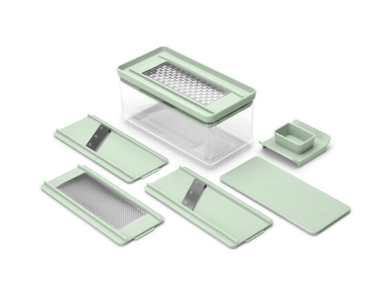 Brabantia Κόφτης με Δοχείο Πράσινος 22x11x10.5cm Tasty Συνθετικό