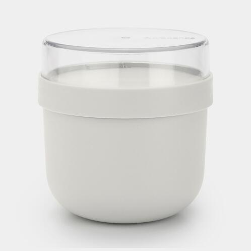 Brabantia Make & Take  Δοχείο Φαγητού Με Χώρισμα Στρογγυλό 0,5L 11X11cm Κρεμ -Πλαστικό