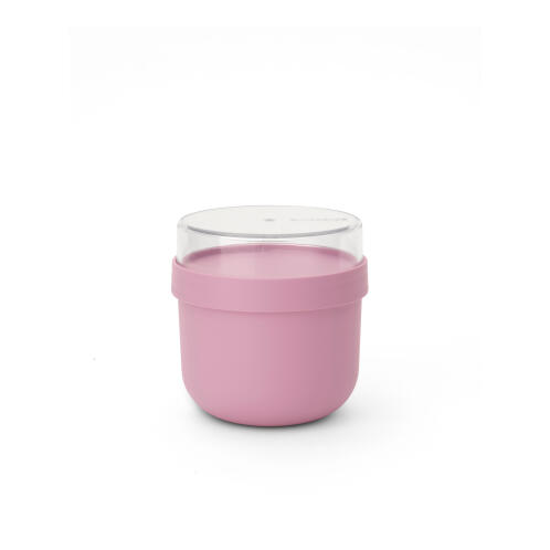 Brabantia Make & Take  Δοχείο Φαγητού Με Χώρισμα Στρογγυλό 0,5Lt 11x11cm Lilac Pink-Πλαστικό