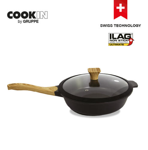 Cookin By Gruppe Βαθύ Αντικολλητικό Τηγάνι με Καπάκι 28cm ΚΕSJ28