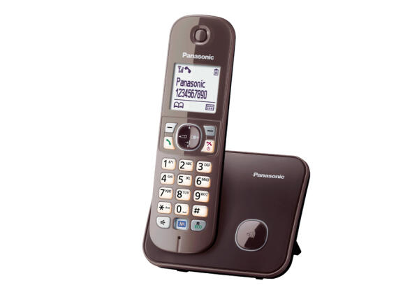 Panasonic Ασύρματο Τηλέφωνο KX-TG6811GRA Καφέ
