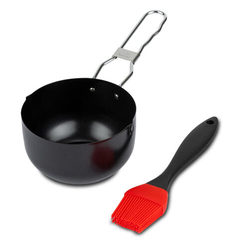 NAVA Δοχείο λαδολέμονου με πινέλο σιλικόνης "BBQ Guru" 11.5cm