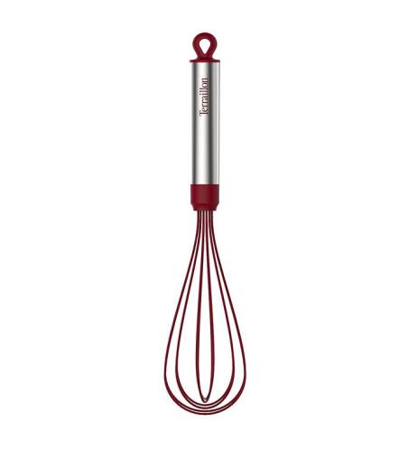 Terraillon GR13858 Αυγοδάρτης με Εργονομική λαβή Inox/Κόκκινο Premium Whisk Small
