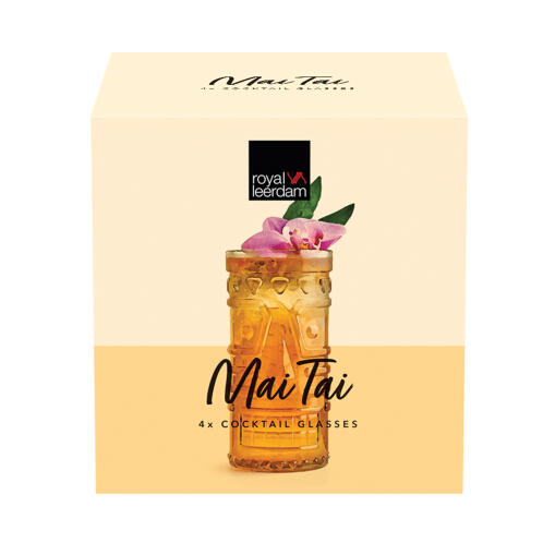 Royal Leerdam Ποτήρια 490ml Mai Tai -Γυάλινα Σετ 4 Τεμαχίων