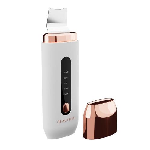 BEAUTIFLY Σπατούλα Cavitation Peeling Προσώπου για Καθαρισμό/Αντιγήρανση με Υπερηχητικές Δονήσεις, Φωτοθεραπεία, ΙΟΝ+/-και EMS B-SCRUB PRO