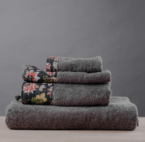 White Fabric Πετσέτα Acanthus Μπεζ Προσώπου