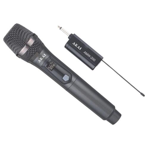 Akai Ασύρματο Δυναμικό Μικρόφωνο Χειρός για Φωνητικά 174-216MHz AMW-200