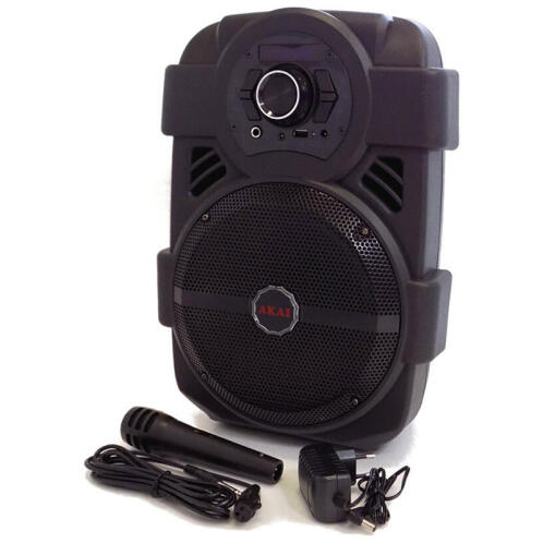 Akai ABTS-808L Φορητό Ηχείο Bluetooth Με LED USB Aux-In Και Μικρόφωνο 10W