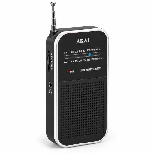 Akai APR-351 – Mini Φορητό Ραδιόφωνο AM/FM με Τηλεσκοπική Κεραία & Έξοδο Ακουστικών