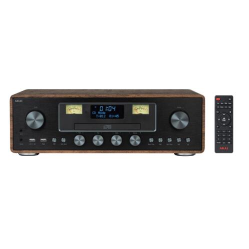 Akai AM-100 Rhapsody Ηχοσύστημα με CD, ασύρμ φόρτ, BΤ, 2xUSB, FM, Aux-In, υποδ ακουστ, τηλεχ-30W RMS