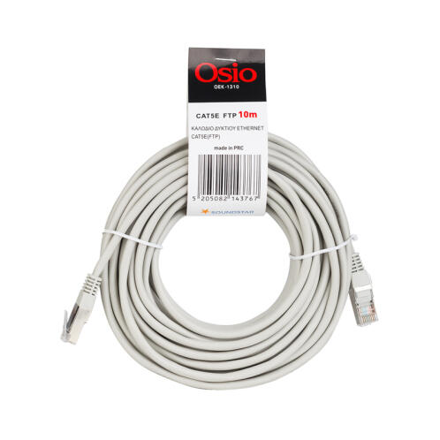 Osio OEK-1310 Kαλώδιο δικτύου Εthernet Cat5e (FTP) RJ45 σε RJ45 10m