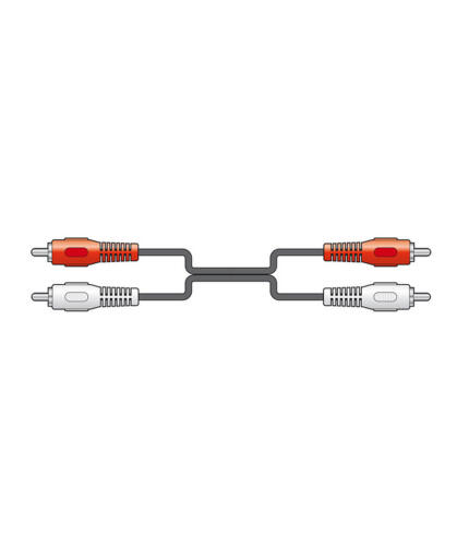 AVLINK 2xRCA PLUGS TO 2 x RCA PLUGS LEAD 5.0m