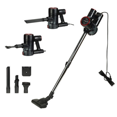 Osio OVC-4410 Κόκκινη/μαύρη ηλεκτρική σκούπα στικ 2 σε 1 με καλώδιο 6μ., 0.8L – 600W,