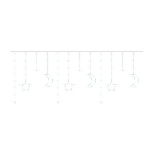 Χριστουγεννιάτικη Κουρτίνα 5.7 m με 138 Λαμπάκια LED Ψυχρό Λευκό 31V SPM 11330